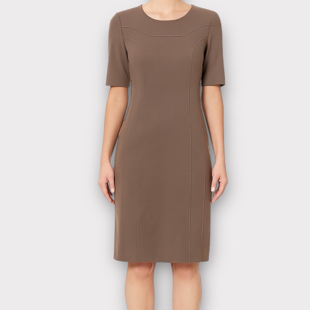 Les Copains BVM Spa Women’s Dress Size US 10 Shift Quiet Luxury Neutral